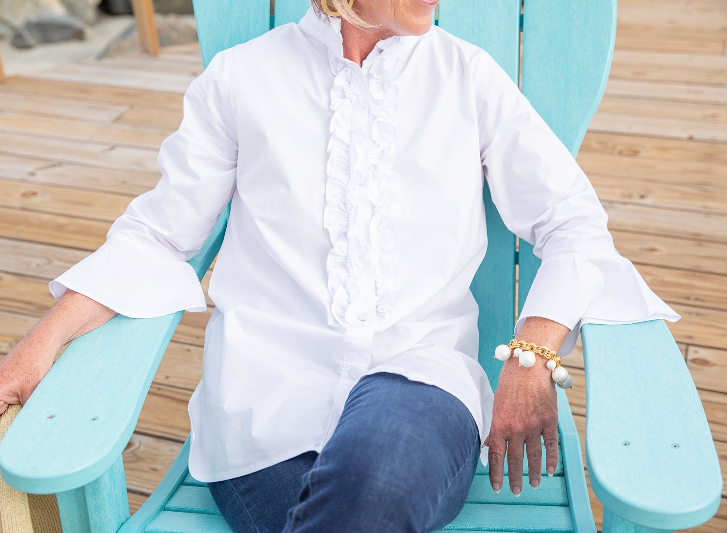 A Perfect White Blouse at Diane Bailey Designs at The Beach House | Diane  Bailey Designs